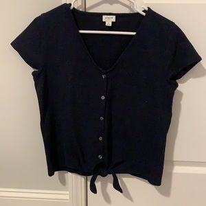 J. Crew front tie top